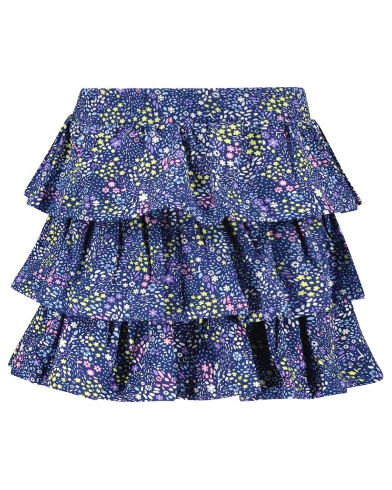 Girls leopard aop 3-layer skirt - B.Nosy
