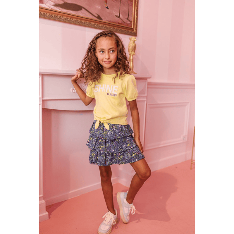 Girls leopard aop 3-layer skirt - B.Nosy