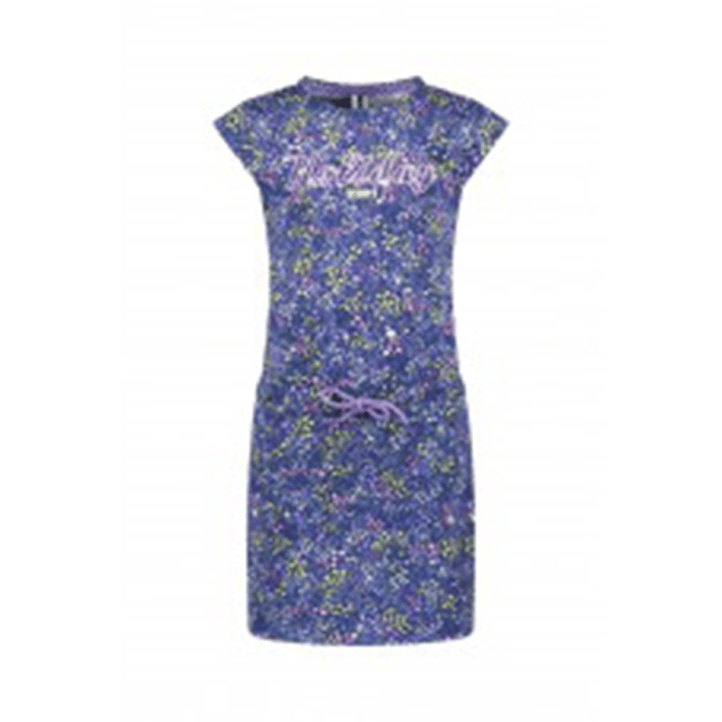 Girls leopard aop drress w/ cap sleeve - B.Nosy