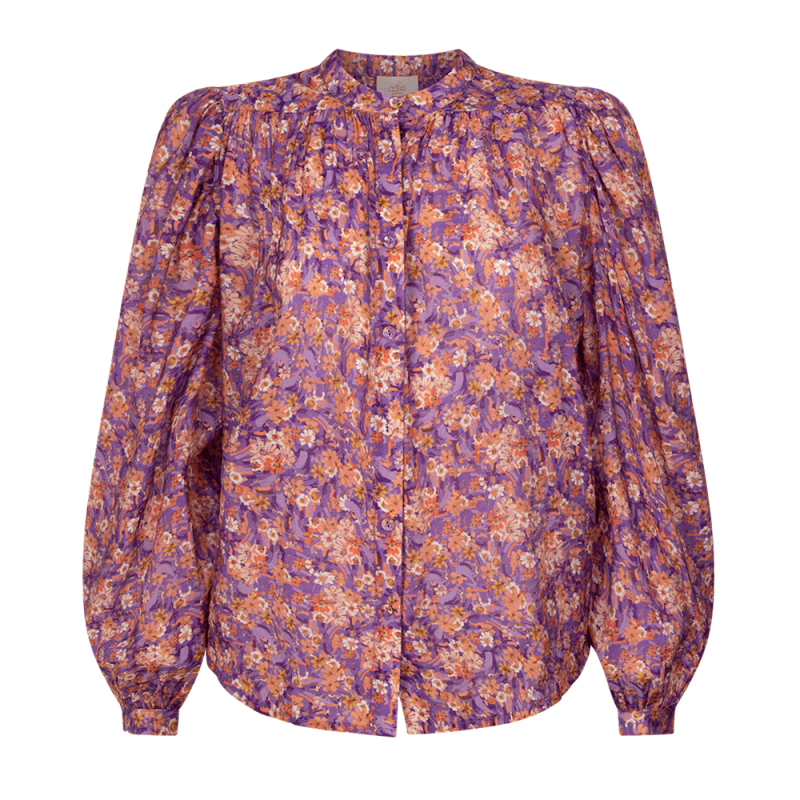 Zoya Mauve Flower Ten Top - Aaiko