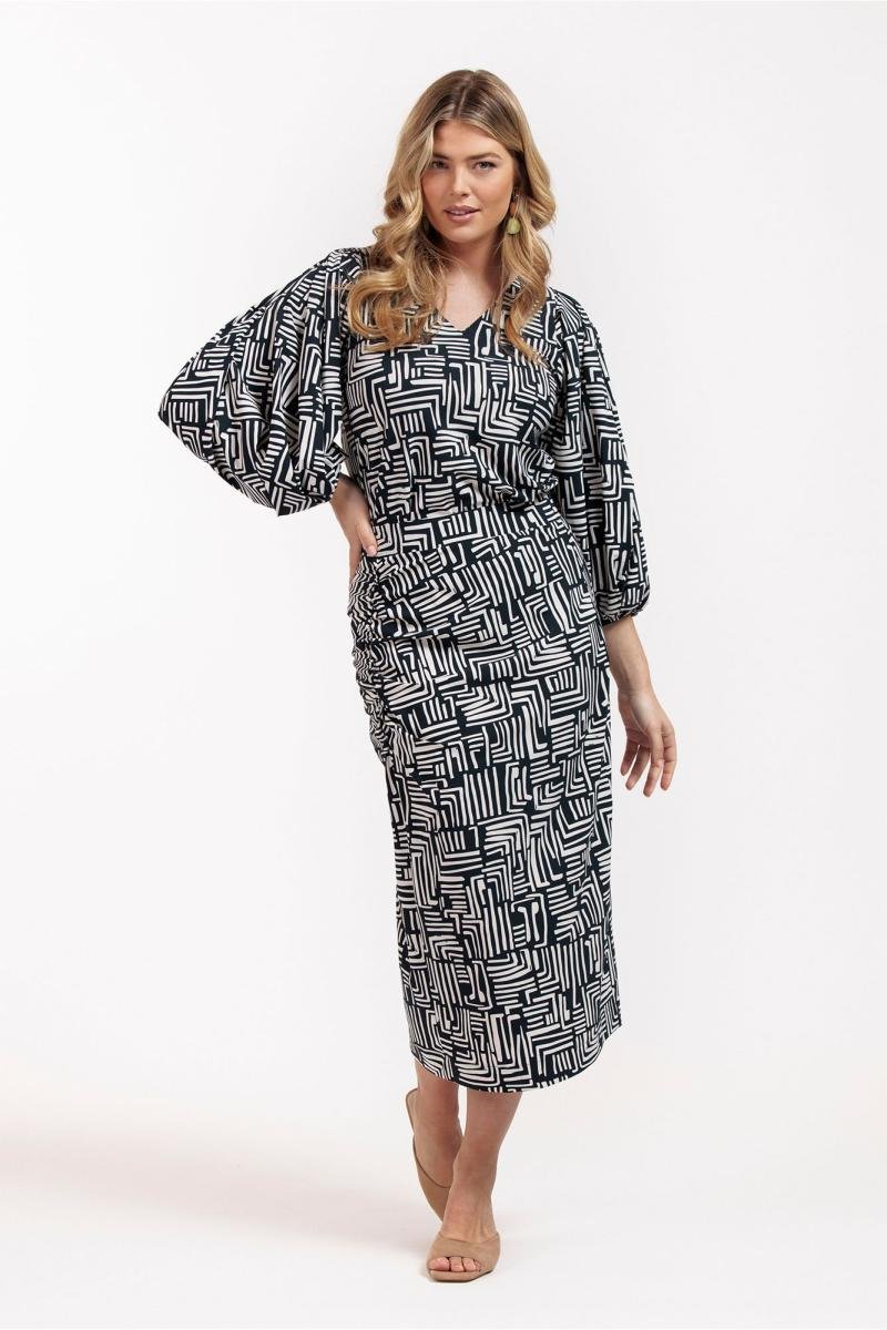 Arlene graphic 3/4 top - Studio Anneloes