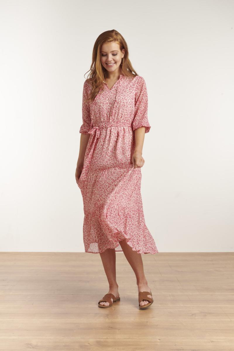 Jurk Midi Bloemetjes 23041 - Smashed Lemon