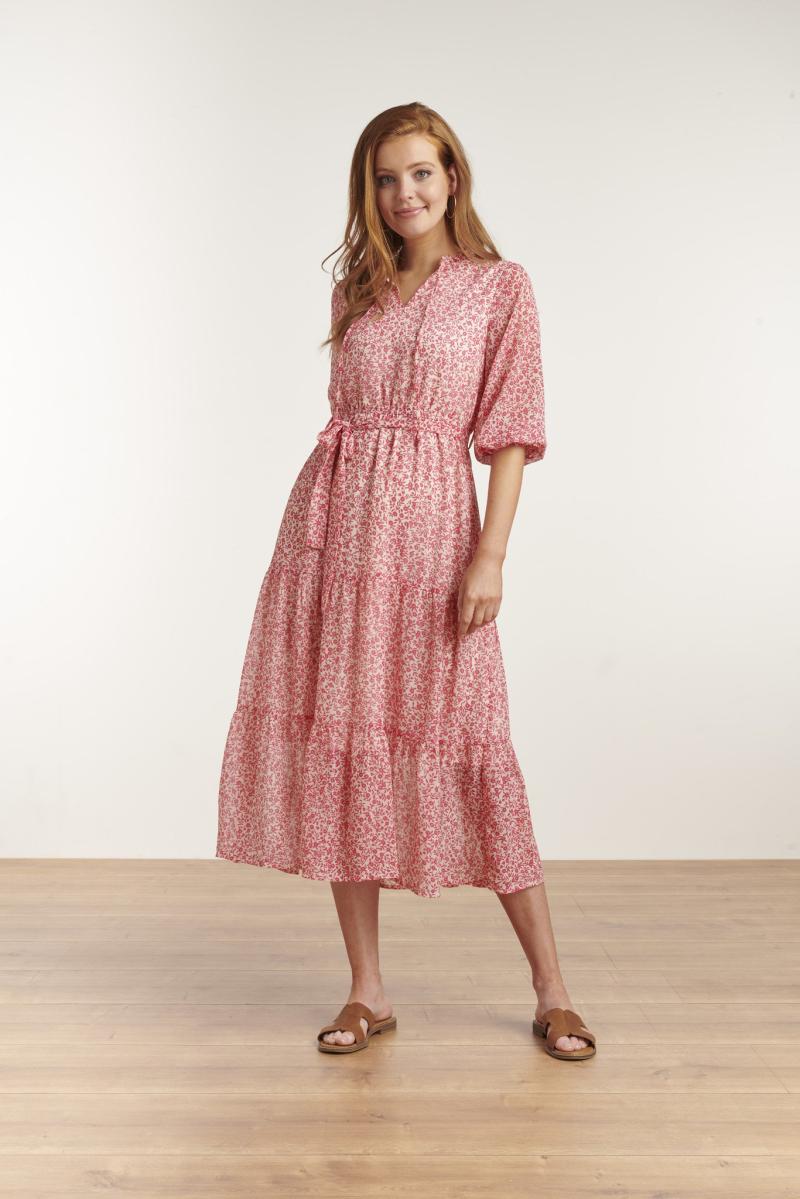 Jurk Midi Bloemetjes 23041 - Smashed Lemon