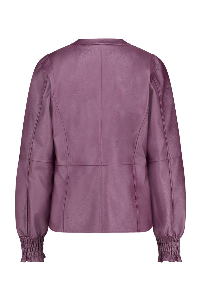 Isabeau metallic leather blouse - Studio Anneloes