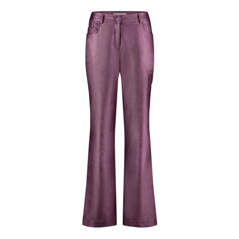 Selina metallic leather trousers - Studio Anneloes
