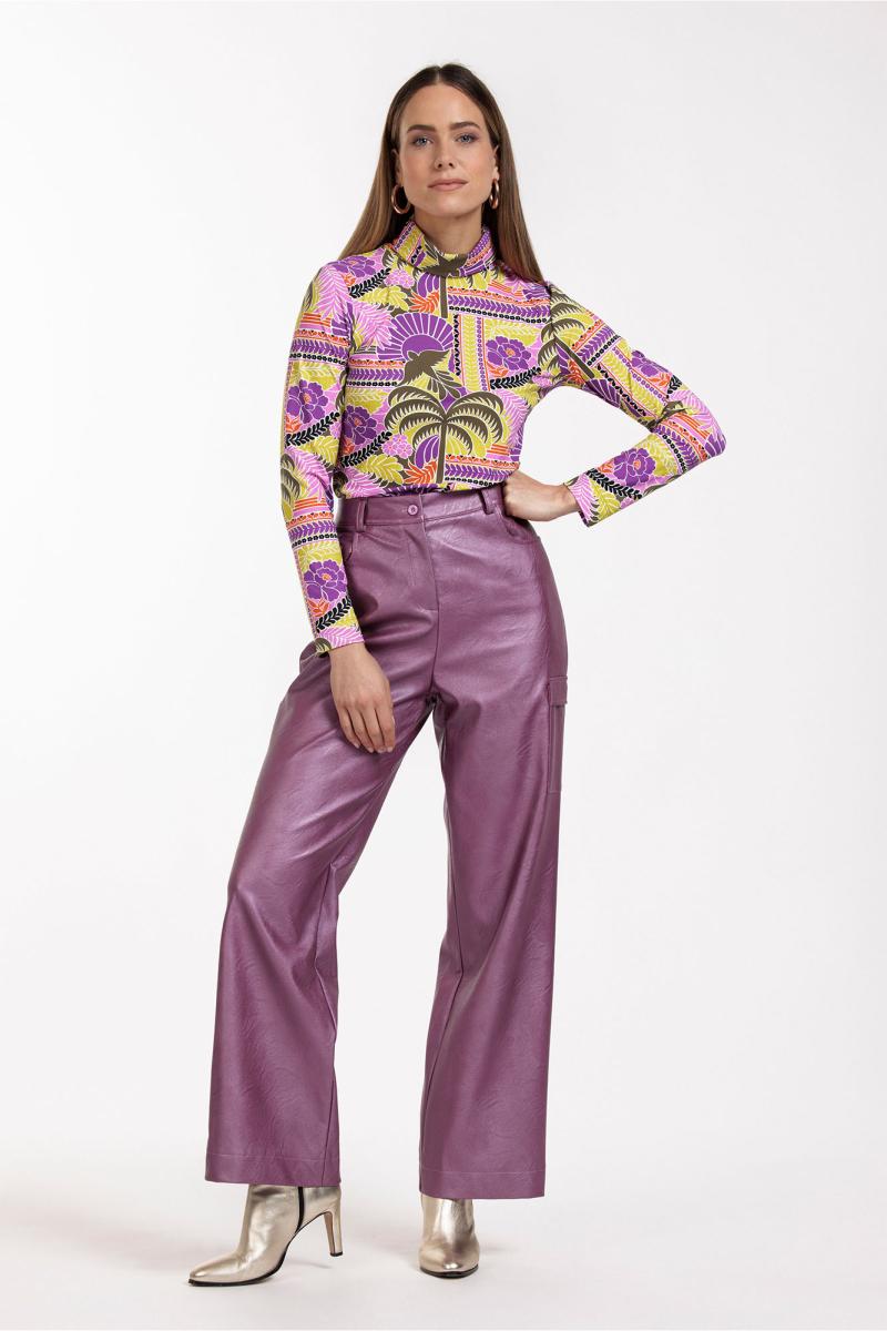 Selina metallic leather trousers - Studio Anneloes