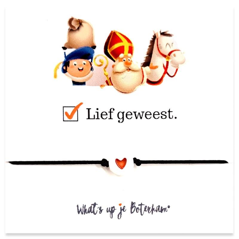 Lovebandje Lief Geweest Sint - What's up je Boterham