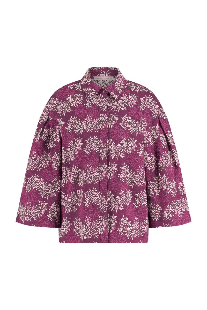 Emmy jacquard blouse - Studio Anneloes