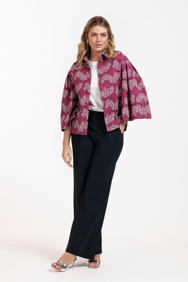 Emmy jacquard blouse - Studio Anneloes