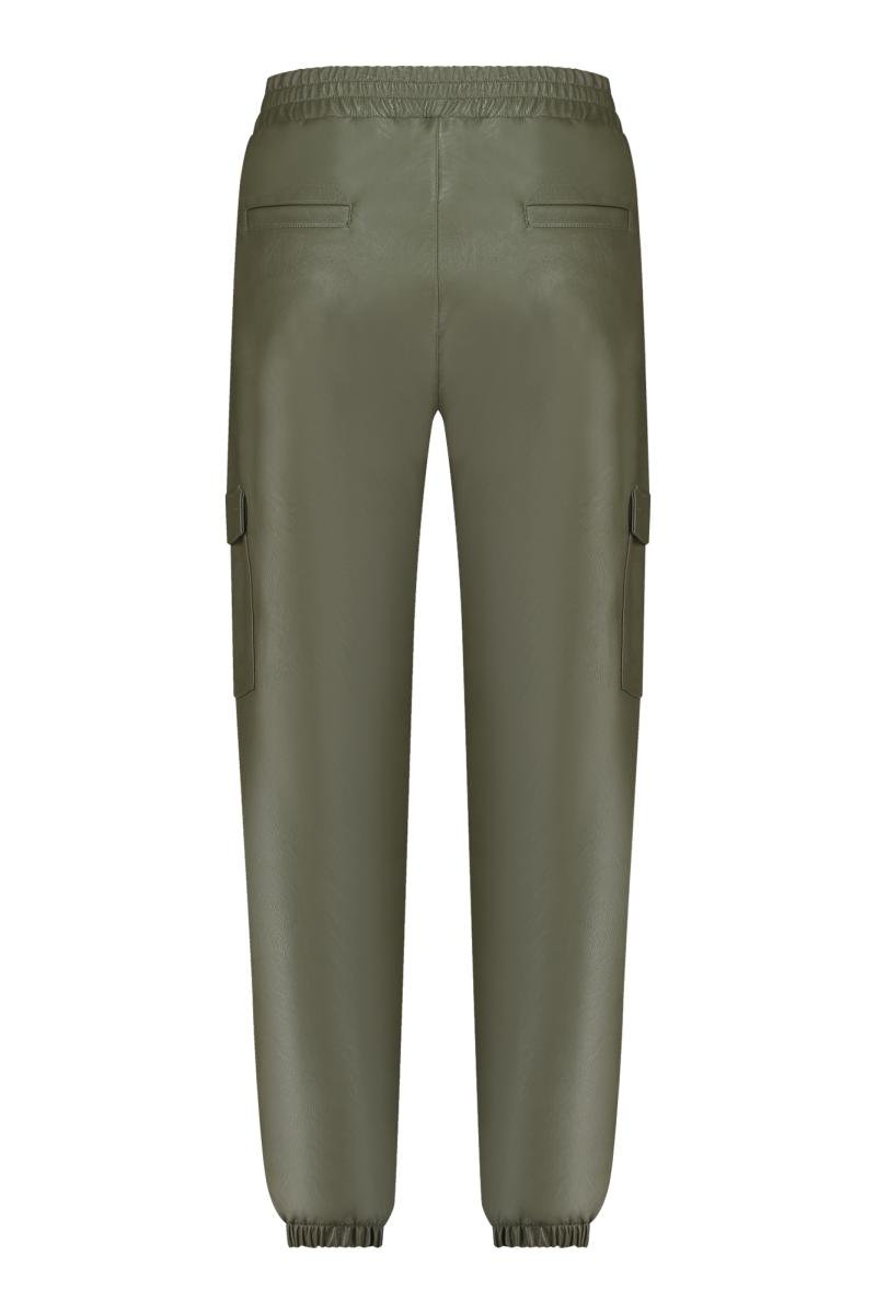 Evi leather cargo trousers - Studio Anneloes
