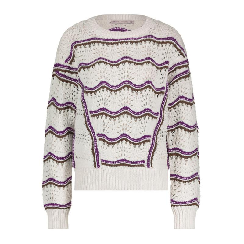 Leana ajour pullover - Studio Anneloes