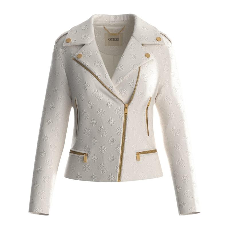 New Monica Embossed Logo Jacket - GUESS