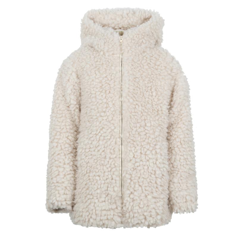 Marah Curly Pes Coat Les Blancs