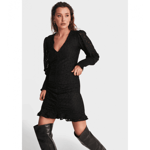 Ladies Knitted Stretch Lace Dress - Alix The Label - Alternatieve afbeelding