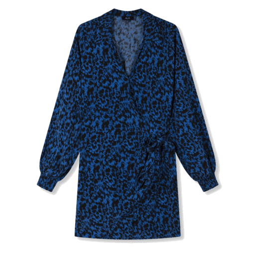 Alix The Label - Ladies Woven Sketchy Animal Dress With Knot