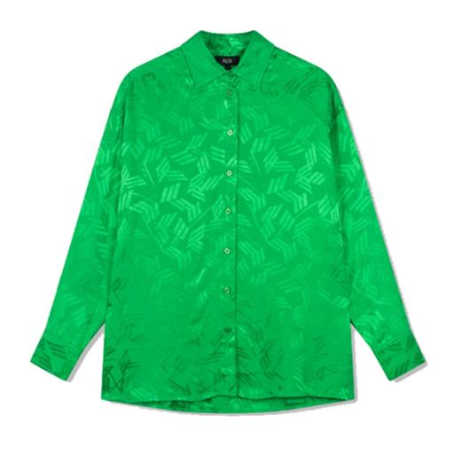 Alix The Label - Ladies Woven Oversized Jacquard Blouse