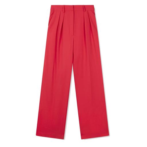 Alix The Label - Ladies Woven Straight Leg Stretch Pants
