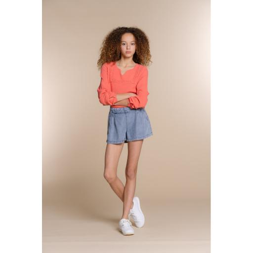 Geisha Girls - Top lace and waffle