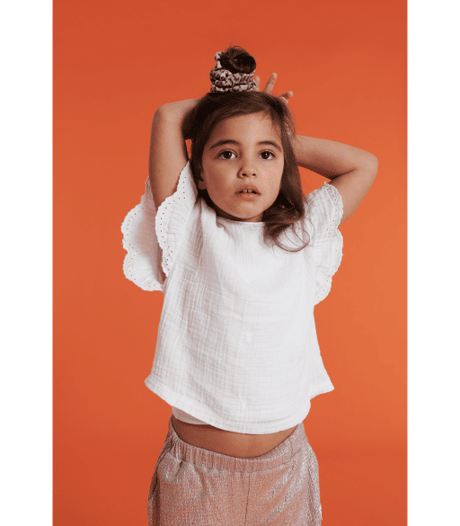Kids Woven Embroidery Top - Alix Mini - Alternatieve afbeelding