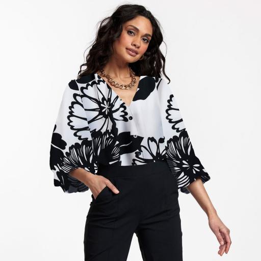 Cher Flower Crepe Blouse - Studio Anneloes - Alternatieve afbeelding
