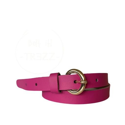 TREZZ Kids - Broos 2cm Leer Met Leren Gesp