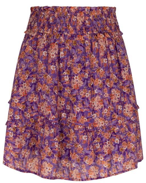 Aaiko - Canya Mauve Flower Ten Skirt