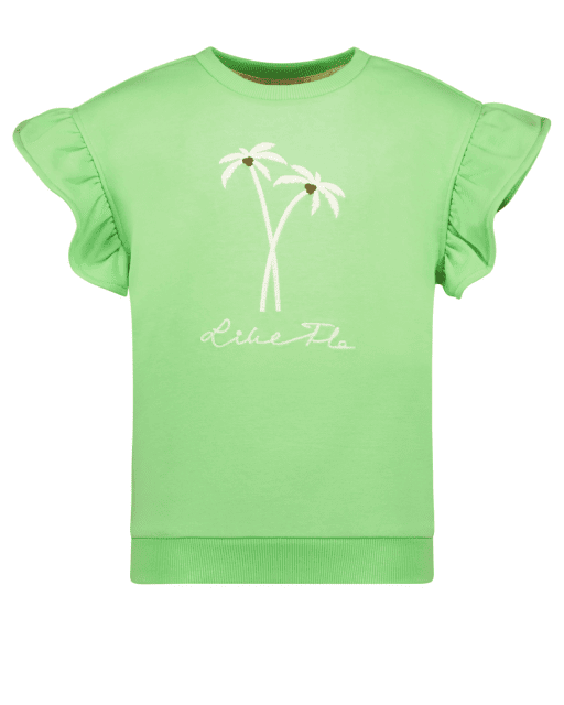 Like Flo - Flo girls ss sweater crochet flower