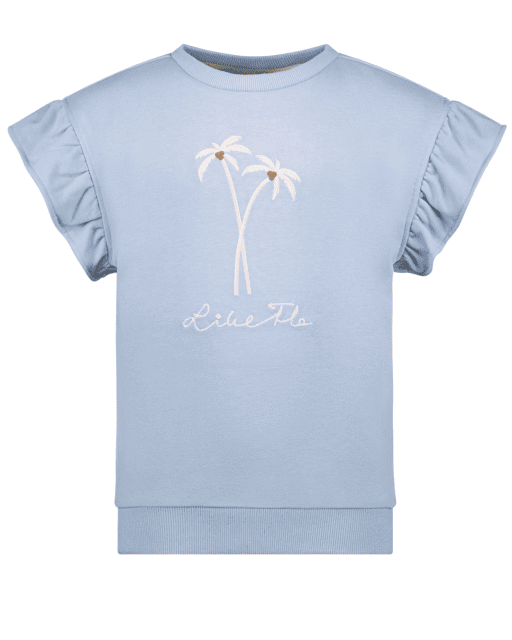 Like Flo - Flo girls ss sweater crochet flower