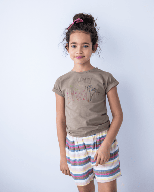 Flo girls slub jersey tee elastic hem - Like Flo - Alternatieve afbeelding