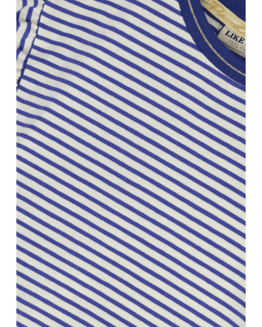 Flo girls stripe jersey ruffle tee - Like Flo - Alternatieve afbeelding