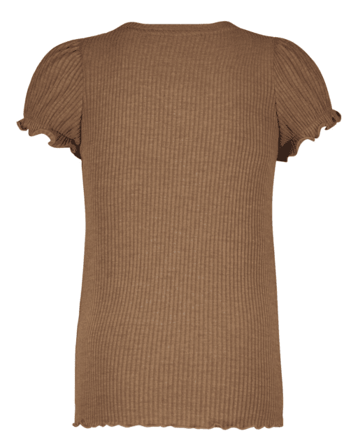 Flo girls solid rib ss tee with button closure - Like Flo - Alternatieve afbeelding