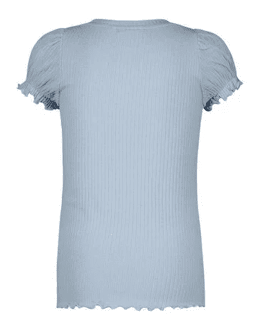 Flo girls solid rib ss tee with button closure - Like Flo - Alternatieve afbeelding