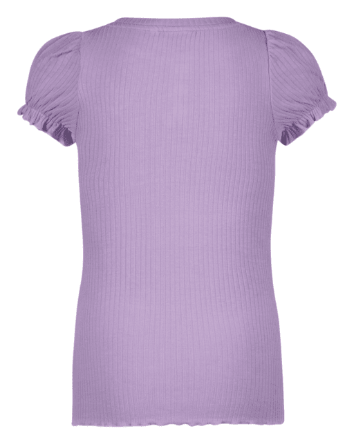 Flo girls solid rib ss tee with button closure - Like Flo - Alternatieve afbeelding