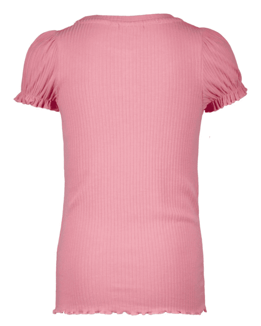 Flo girls solid rib ss tee with button closure - Like Flo - Alternatieve afbeelding
