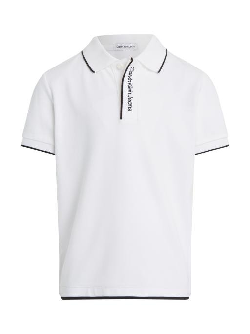 Calvin Klein Kids - INTARSIA LOGO PIQUE S/S