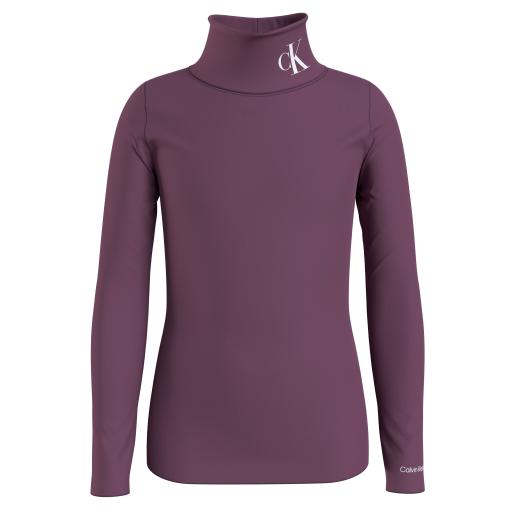 Calvin Klein Kids - Monogram Longsleeve Roll Neck Top