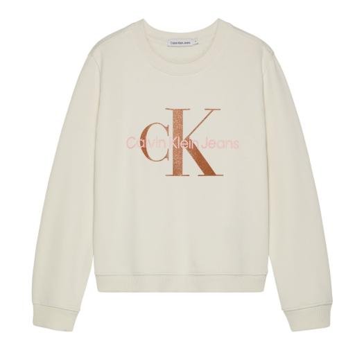 Calvin Klein Kids - Bronze Monogram Crewneck Sweatshirt