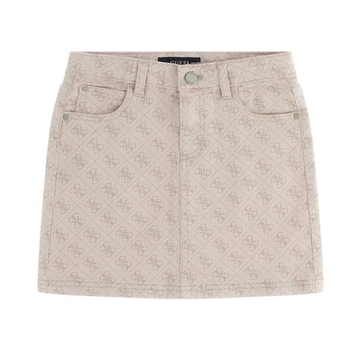 GUESS KIDS - Printed Bull Denim Skirt