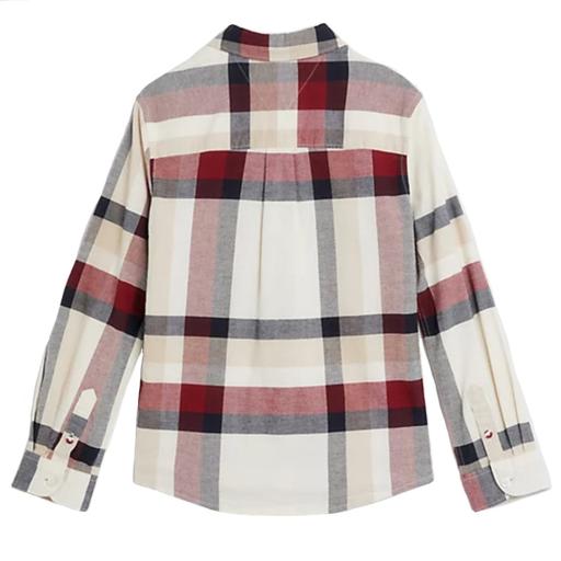 Global Stripe Check Shirt Longsleeve - Tommy Hilfiger Kids - Alternatieve afbeelding