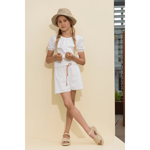 Tomma embroidery anglaise blouse half sleeve - NoNo - Alternatieve afbeelding