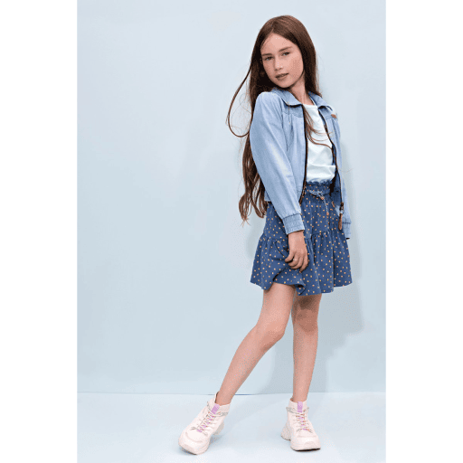 Donna light weight denim zip up jacket - NoNo - Alternatieve afbeelding