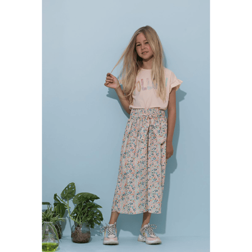 Kanou tshirt short ruffled sleeve with Follow print - NoNo - Alternatieve afbeelding