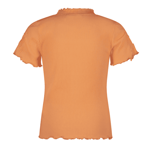 Kaby rib jersey tshirt half sleeve with string detail at sleeve - NoNo - Alternatieve afbeelding