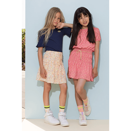 Kapi rib jersey tshirt half sleeve with smock at shoulder - NoNo - Alternatieve afbeelding