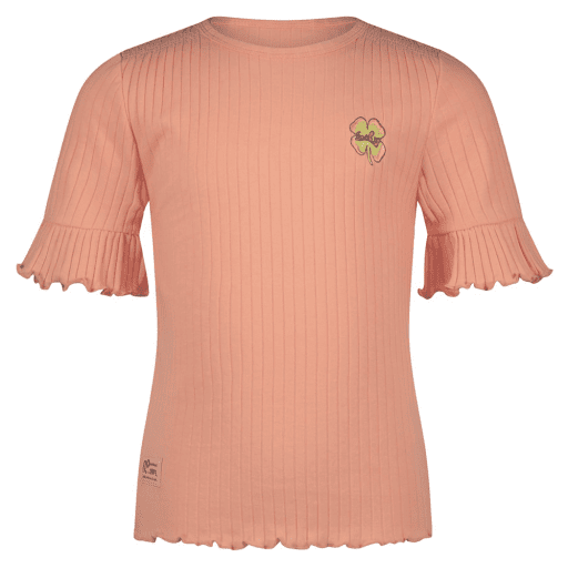 NoNo - Kapi rib jersey tshirt half sleeve with smock at shoulder