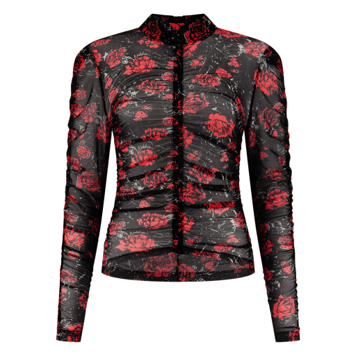 NIKKIE - Rose Mesh Top