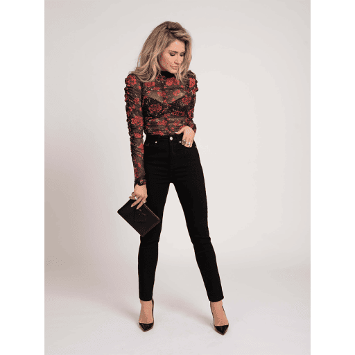 Rose Mesh Top - NIKKIE - Alternatieve afbeelding