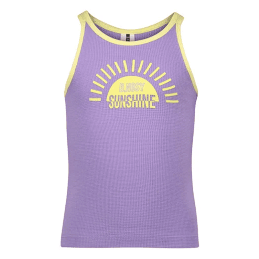 B.Nosy - Girls small waffle singlet w/ contrast binding