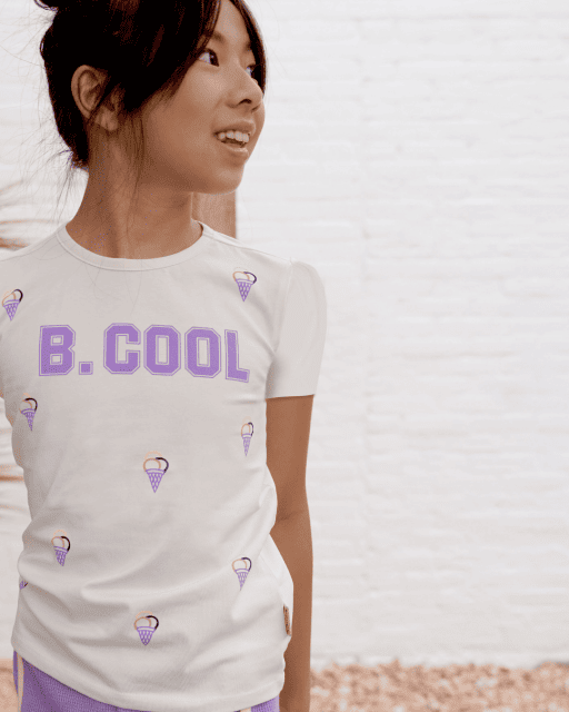 Girls ice cream shirt - B.Nosy - Alternatieve afbeelding