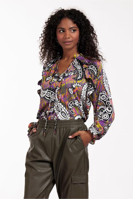 Revelin voile paisley blouse